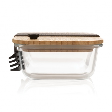 Logotrade promotional giveaway image of: Glass lunchbox with bamboo lid