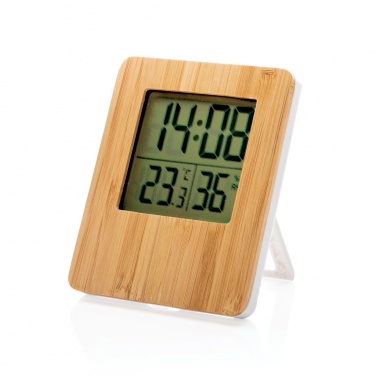 Logotrade business gift image of: Bamboo weather station