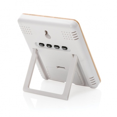 Logo trade business gift photo of: Bamboo weather station