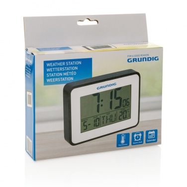 Logo trade promotional giveaways picture of: Grundig weatherstation alarm and calendar