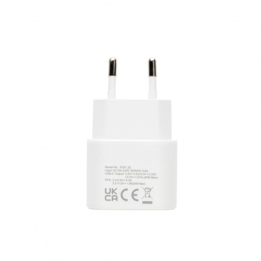 Logotrade promotional giveaway image of: Boost RCS reycled PET 20W type C 2 pcs charging set