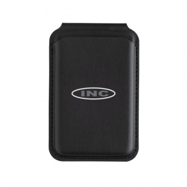 Logo trade promotional item photo of: Magstand RCS recycled PU magnetic phone wallet with stand