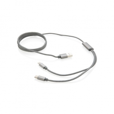 Logotrade promotional item image of: 3-in-1 braided cable