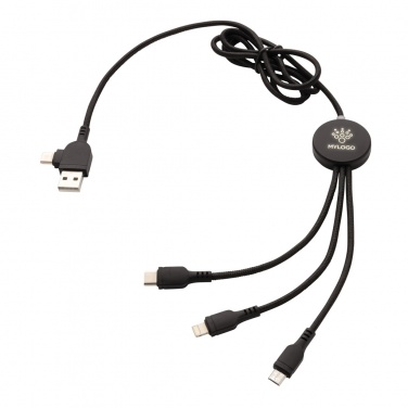 Logotrade promotional giveaway image of: Light up logo 6-in-1 cable