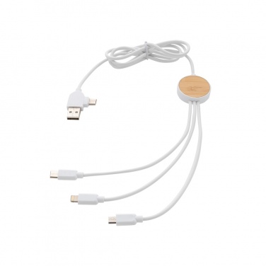 Logotrade advertising product picture of: RCS recycled plastic Ontario 6-in-1 cable