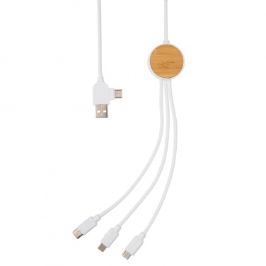 Logo trade business gift photo of: RCS recycled plastic Ontario 6-in-1 cable