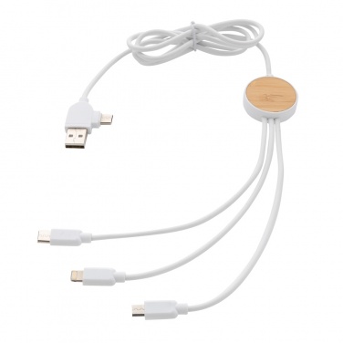 Logo trade promotional items picture of: RCS recycled plastic Ontario 6-in-1 cable