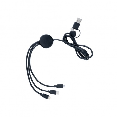 Logotrade promotional giveaway image of: RCS recycled TPE and recycled plastic 6-in-1 cable