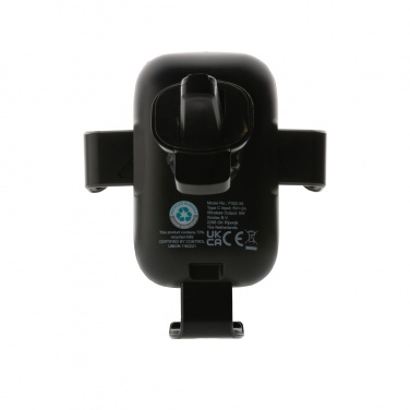 Logotrade corporate gift image of: RCS recycled plastic 10W wireless charging car holder