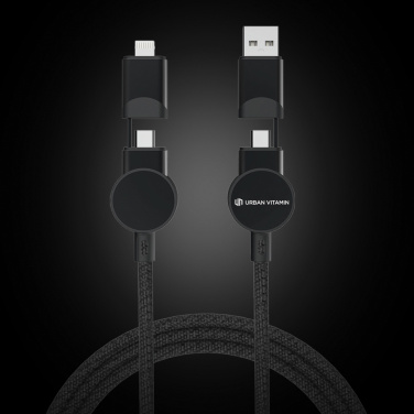 Logotrade corporate gift picture of: Oakland RCS recycled plastic 6-in-1 fast charging 45W cable