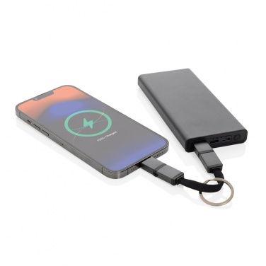 Logo trade advertising product photo of: Terra recycled aluminum 4 in 1 60W fast charging cable