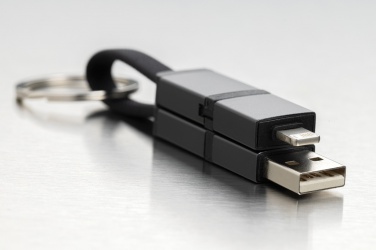 Logo trade promotional products picture of: Terra recycled aluminum 4 in 1 60W fast charging cable