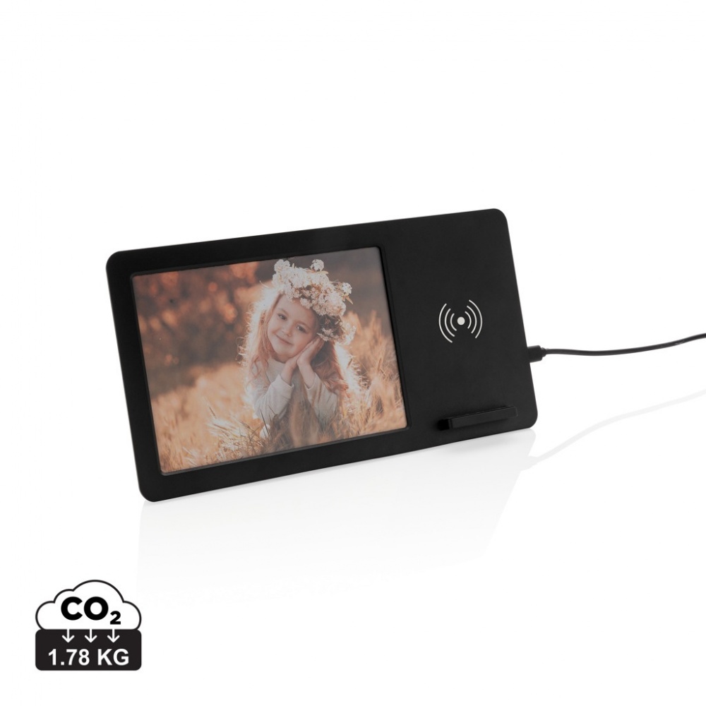 Logotrade business gifts photo of: 5W Wireless charger and photo frame