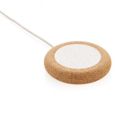 Logotrade business gift image of: Cork and Wheat 5W wireless charger