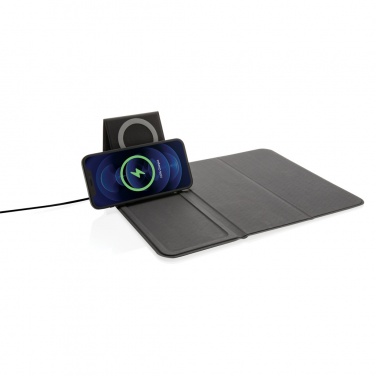 Logo trade corporate gifts image of: Artic Magnetic 10W wireless charging phonestand