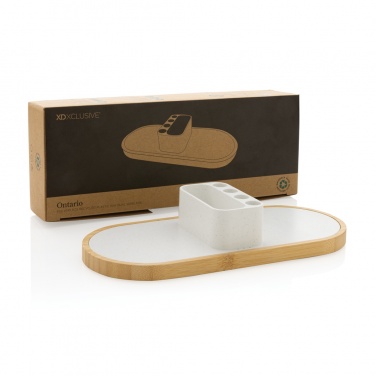 Logotrade promotional merchandise image of: Ontario RCS rplastic 10W dual wireless