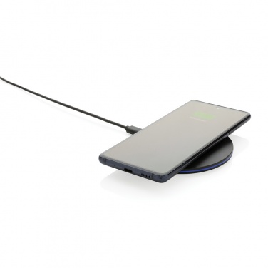 Logo trade corporate gifts image of: RCS recycled plastic 15W Wireless fast charger