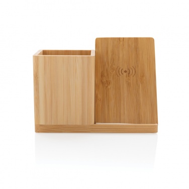 Logotrade promotional products photo of: Calgary bamboo 10W wireless charger