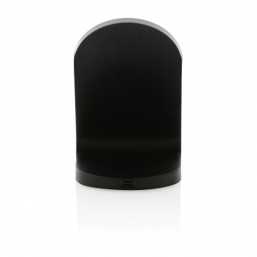 Logo trade business gifts image of: RCS recycled plastic double coil wireless stand 15W