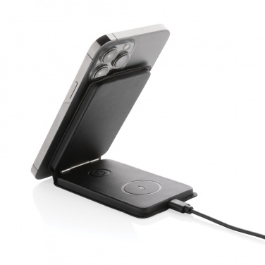 Logotrade promotional merchandise picture of: Swiss Peak RCS rPU 15W  3-in-1 magnetic wireless charger