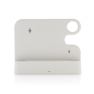 Logotrade promotional merchandise picture of: Joltz RCS recycled plastic dual 15W charger with iWatch slot