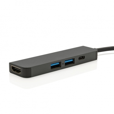 Logotrade promotional product picture of: Terra RCS recycled aluminum hub with HDMI input