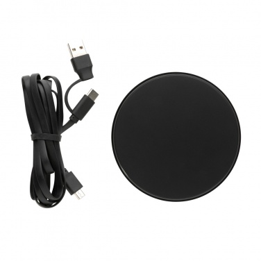 Logotrade corporate gift picture of: RCS standard recycled plastic 10W wireless charger