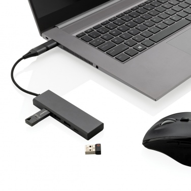 Logotrade advertising product picture of: Terra RCS recycled aluminium hub with 3 USB ports