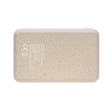 Logotrade promotional merchandise photo of: Cork and Wheat 5.000 mAh pocket powerbank