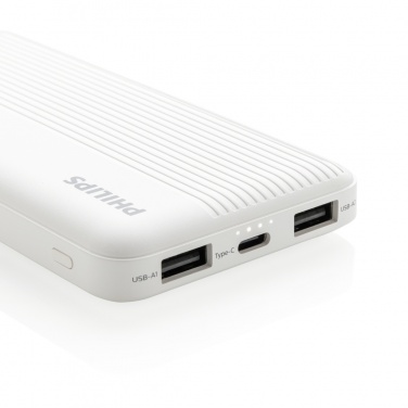 Logo trade promotional gift photo of: Philips 10.000 mAh slim powerbank