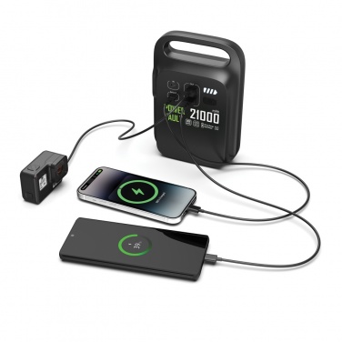 Logo trade promotional gifts picture of: Power Vault RCS rplastic 21000 mAh portable power station