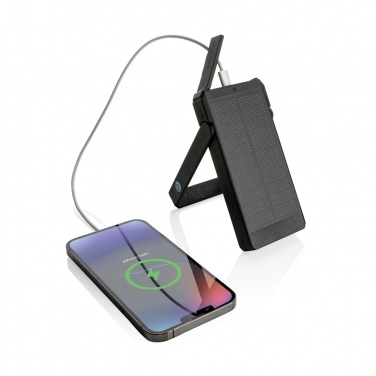 Logotrade promotional merchandise image of: Skywave RCS recycled plastic solar powerbank 10000 mAh