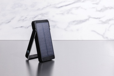 Logo trade corporate gifts image of: Skywave RCS recycled plastic solar powerbank 10000 mAh