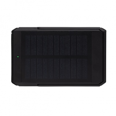 Logotrade promotional product image of: Skywave RCS rplastic solar powerbank 5000 mAh 10W wireless