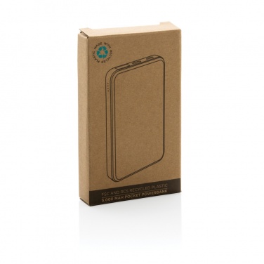 Logotrade promotional product picture of: RCS recycled plastic 5.000 mAh Powerbank