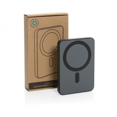 Logotrade promotional merchandise photo of: Magnetix RCS recycled plastic 5000 mah magnetic powerbank