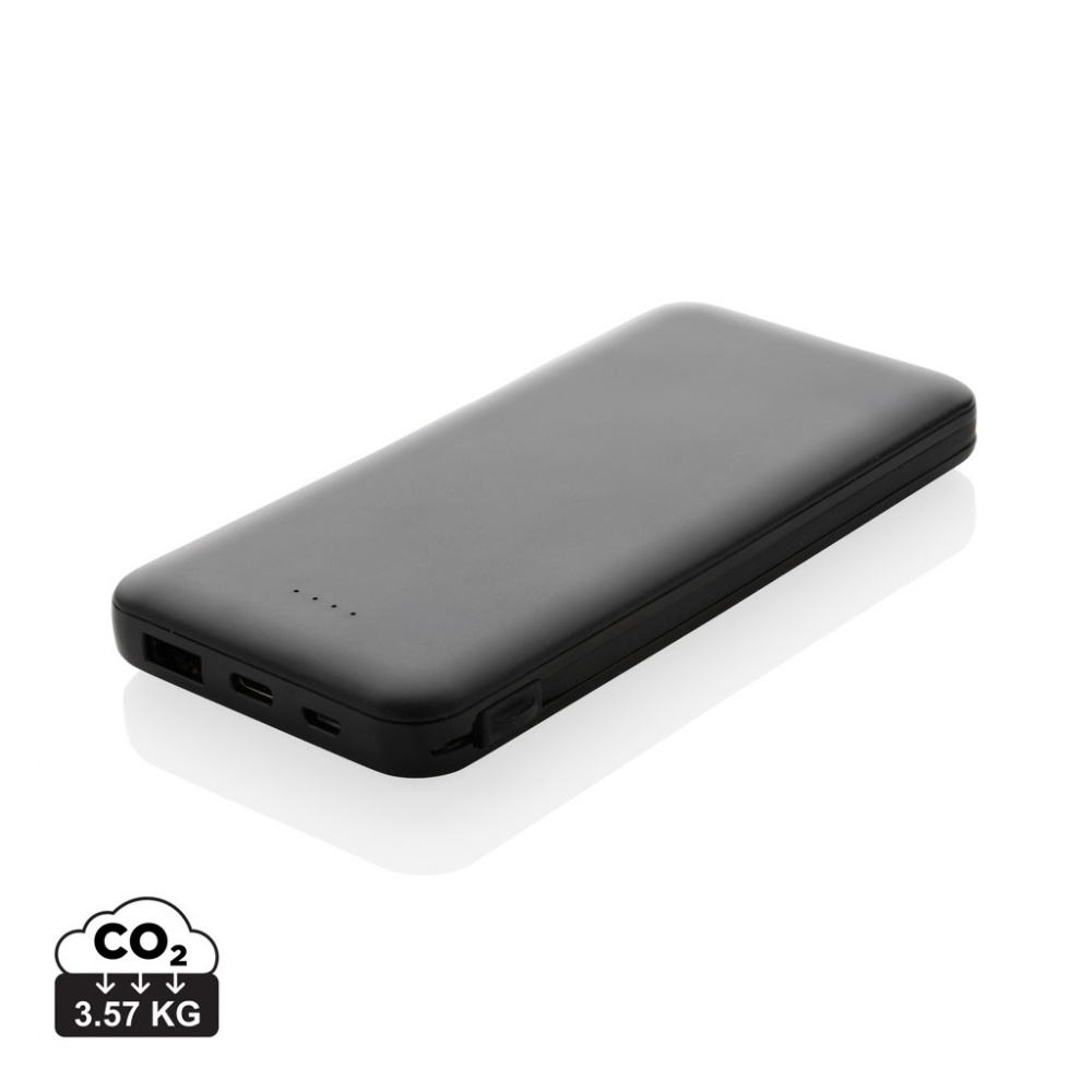 Logotrade promotional item picture of: Lockhart RCS recycled plastic 10.000 with integrated cables