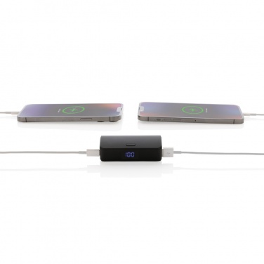 Logo trade corporate gifts picture of: FlashCharge RCS rplastic 5000 mah fast charge powerbank