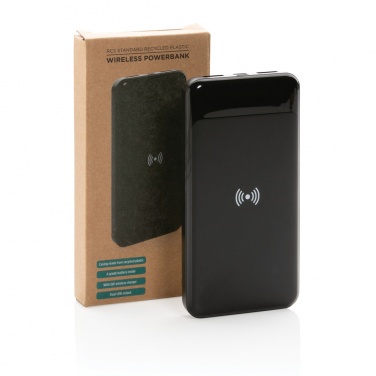 Logotrade promotional gift picture of: RCS standard recycled plastic wireless powerbank