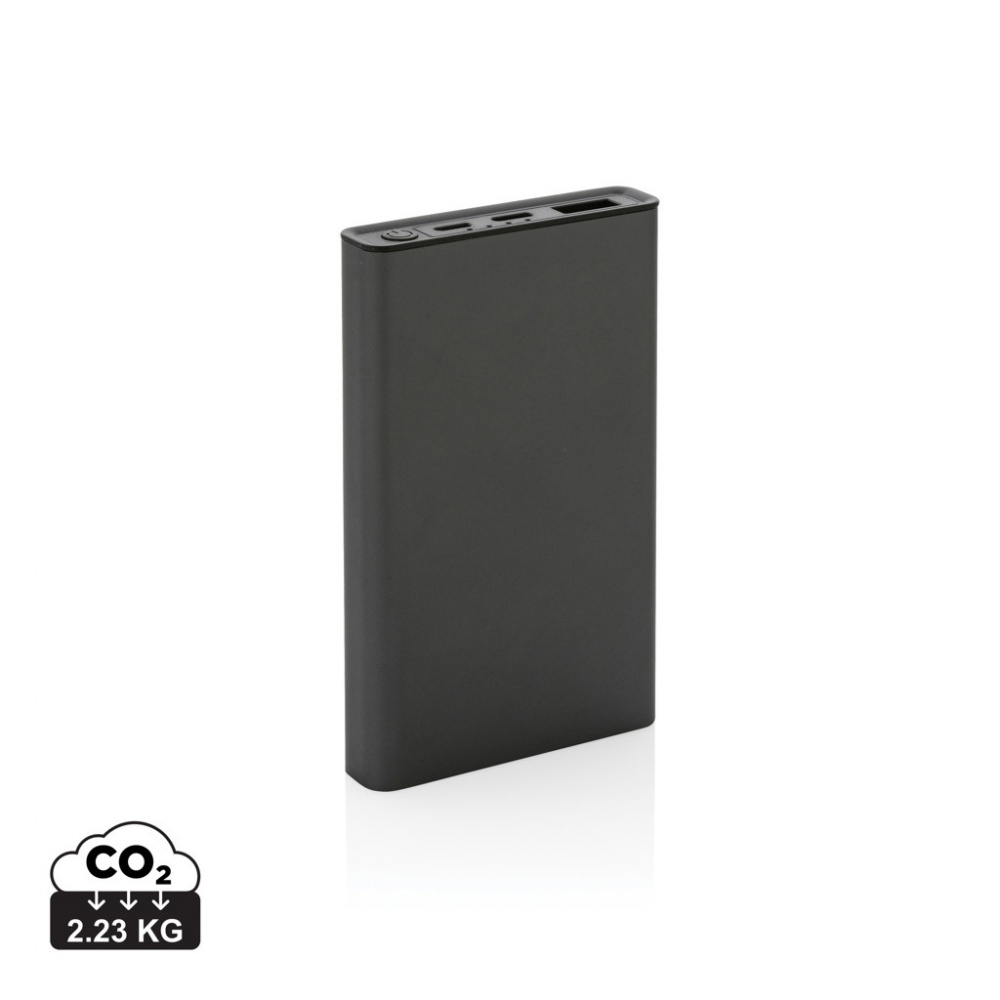 Logotrade promotional merchandise photo of: Terra RCS recycled aluminium powerbank 5.000 mAh