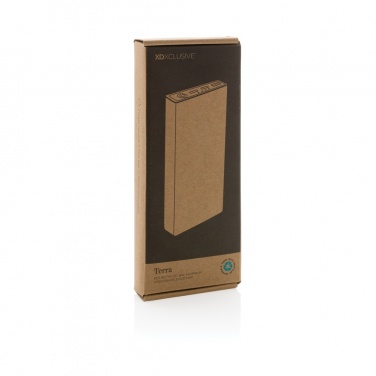 Logo trade promotional item photo of: Terra RCS recycled 18W aluminium powerbank 10.000 mAh