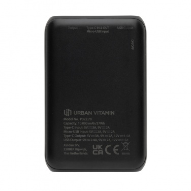 Logotrade promotional item image of: Urban Vitamin Alameda 10.000 mAh 18W PD powerbank