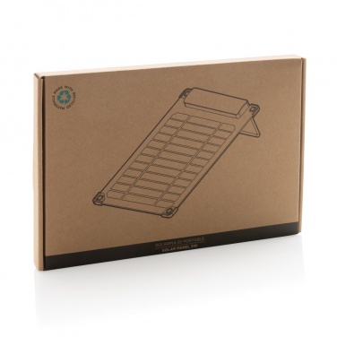 Logo trade business gifts image of: Solarpulse rplastic portable solar panel 5W