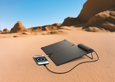 Logo trade promotional merchandise image of: Solarpulse rplastic portable Solar panel 10W