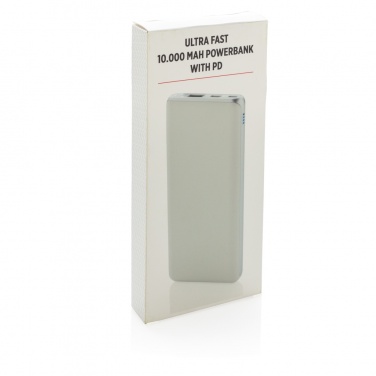 Logotrade promotional merchandise image of: Ultra fast 10.000 mAh powerbank with PD