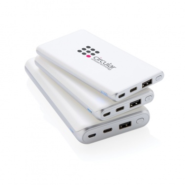 Logo trade promotional items image of: Ultra fast 10.000 mAh powerbank with PD