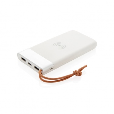 Logotrade promotional giveaway picture of: Aria 8.000 mAh 5W wireless charging powerbank