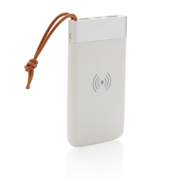 Logotrade business gift image of: Aria 8.000 mAh 5W wireless charging powerbank