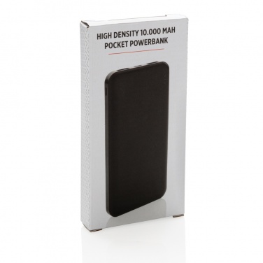 Logo trade advertising products image of: High Density 10.000 mAh Pocket Powerbank
