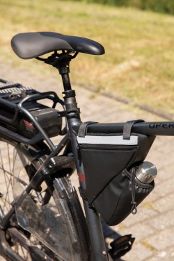 Logo trade promotional merchandise image of: PU high visibility bike frame bag with bottle holder